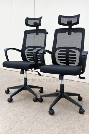 High-Back Ergonomic Headrest Office Chair