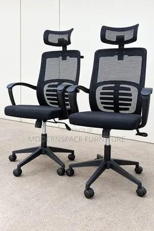 High-Back Ergonomic Headrest Office Chair