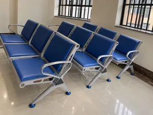Blue 3 Seater Waiting Chair – Office Reception Seats.