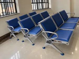 Blue 3 Seater Waiting Chair – Office Reception Seats.