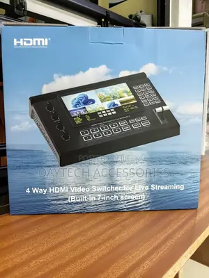 4-Channel HDMI Live Streaming Video Switcher With 5-Inch Screen