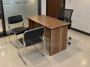 Modern Office Desk With Chairs – Executive Workstation