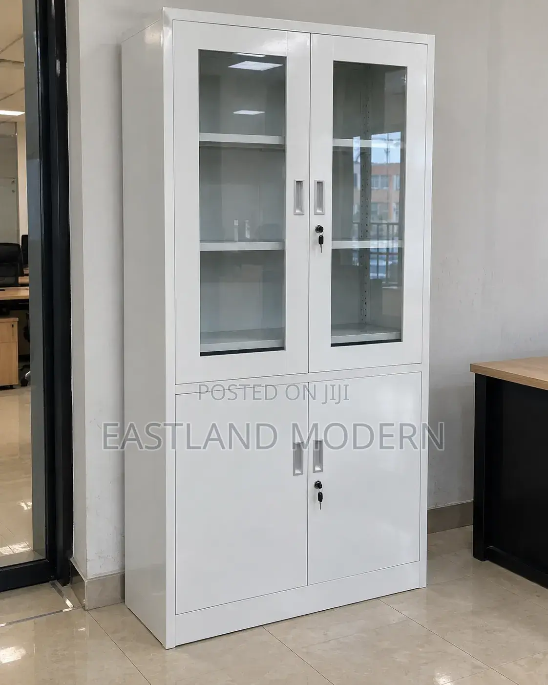 Office Storage Cabinet – Glass Door Filing & Display Cabinet.