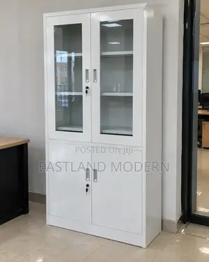 Office Storage Cabinet – Glass Door Filing & Display Cabinet.