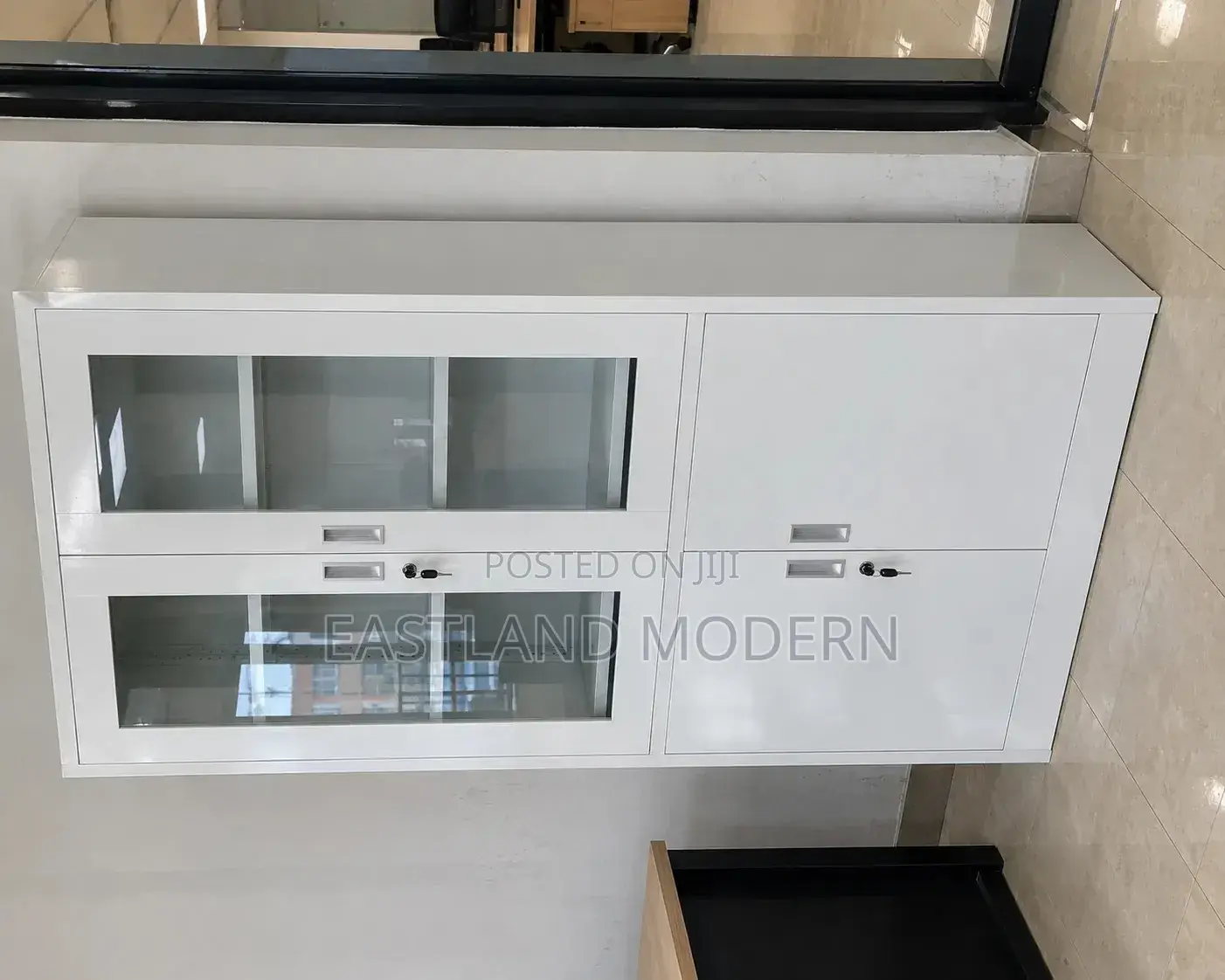 Office Storage Cabinet – Glass Door Filing & Display Cabinet.