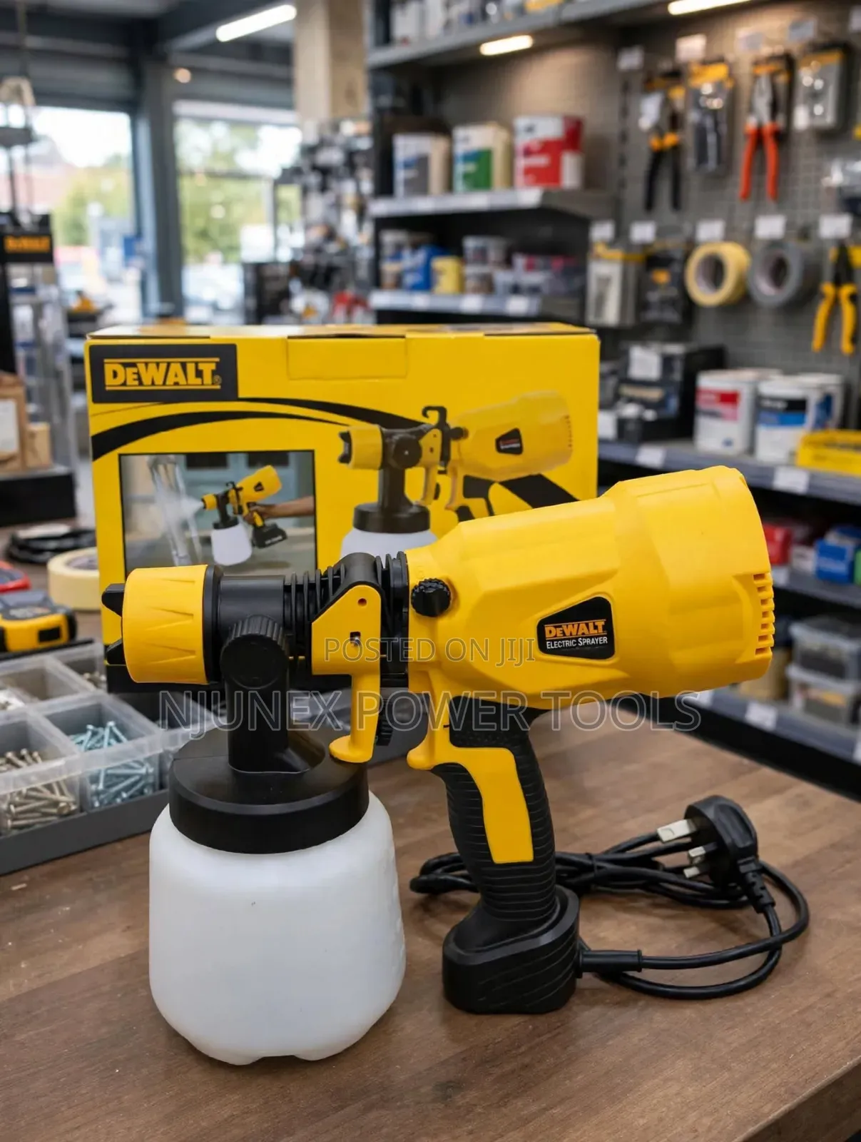 DeWalt Electric Paint Sprayer With a Detachable White Paint Container