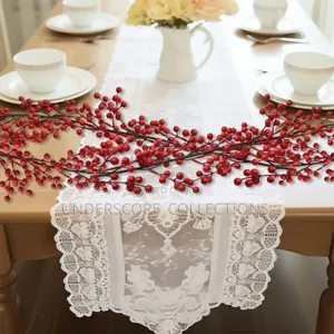 Artificial Red Berry Plants Christmas Garland