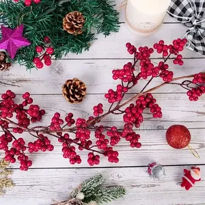 Artificial Red Berry Plants Christmas Garland