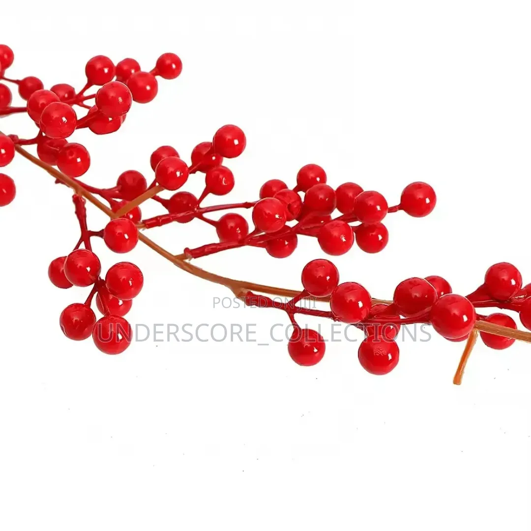 Artificial Red Berry Plants Christmas Garland