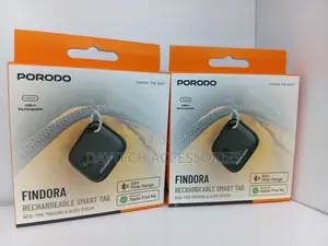 Porodo Findora Rechargeable Mfi Smart Tag With Find My and Type-C Port