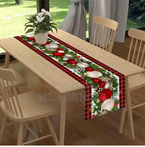 *Christmas Linen Table Runner (33*185cm )