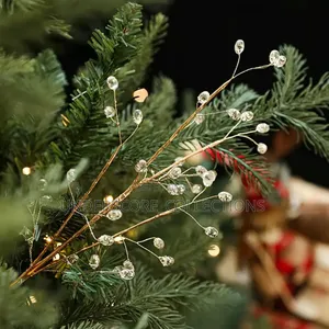 Christmas Decorations Crystal Bud Branches for Xmas DIY Crystal Flower