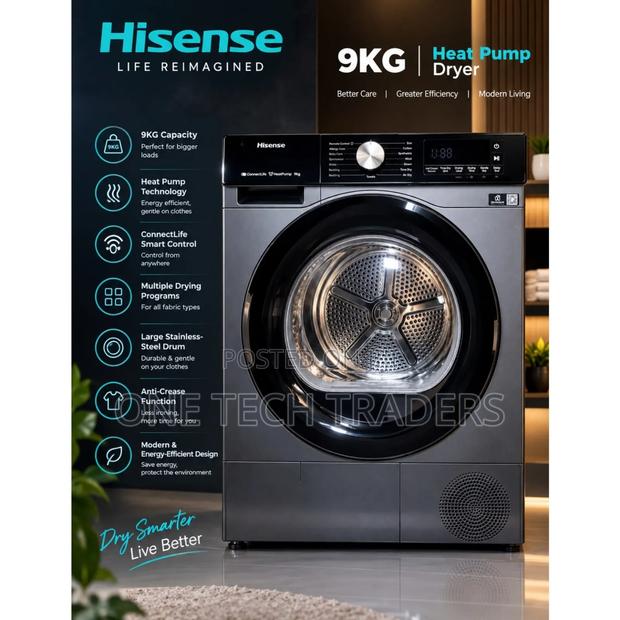 Hisense Front Load 9kg DRYER - main view