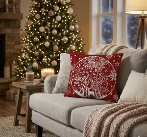 A Pair (2 PCs ) Decorative Christmas Throw Pillow Covers*