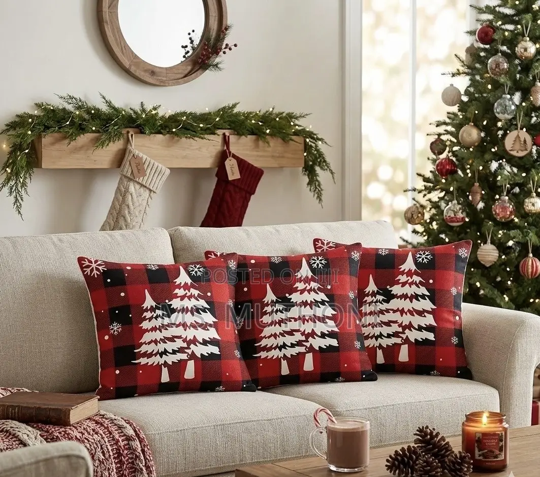 A Pair (2 PCs ) Decorative Christmas Throw Pillow Covers*