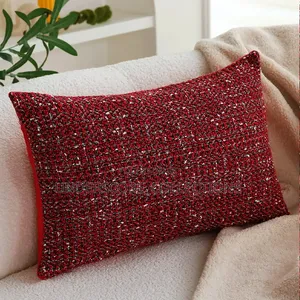 New Christmas Pillowcase Modern Simple Red Festive Cushion Cover