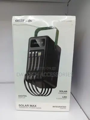 The Green Lion Solar Max 120000mAh Power Bank.