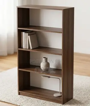 Wooden 4-Level Display Shelf Kenya – Modern Storage & Display Unit
