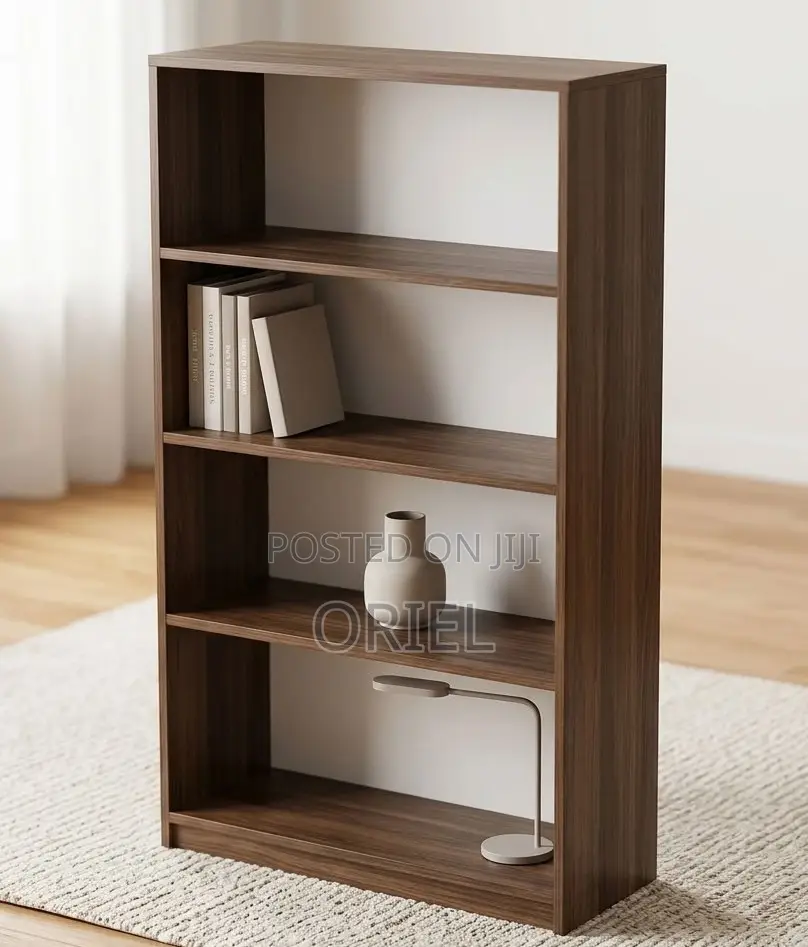 Wooden 4-Level Display Shelf Kenya – Modern Storage & Display Unit