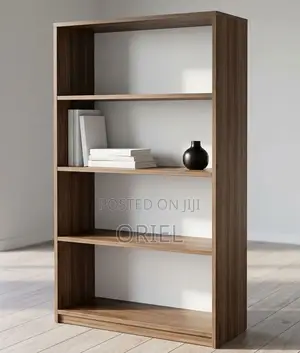 Wooden 4-Level Display Shelf Kenya – Modern Storage & Display Unit