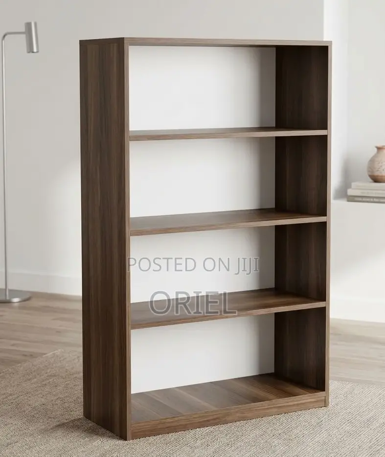 Wooden 4-Level Display Shelf Kenya – Modern Storage & Display Unit