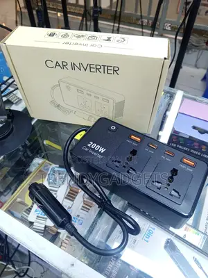 200W Car Power Inverter 12V DC to AC With USB & Type-C PD