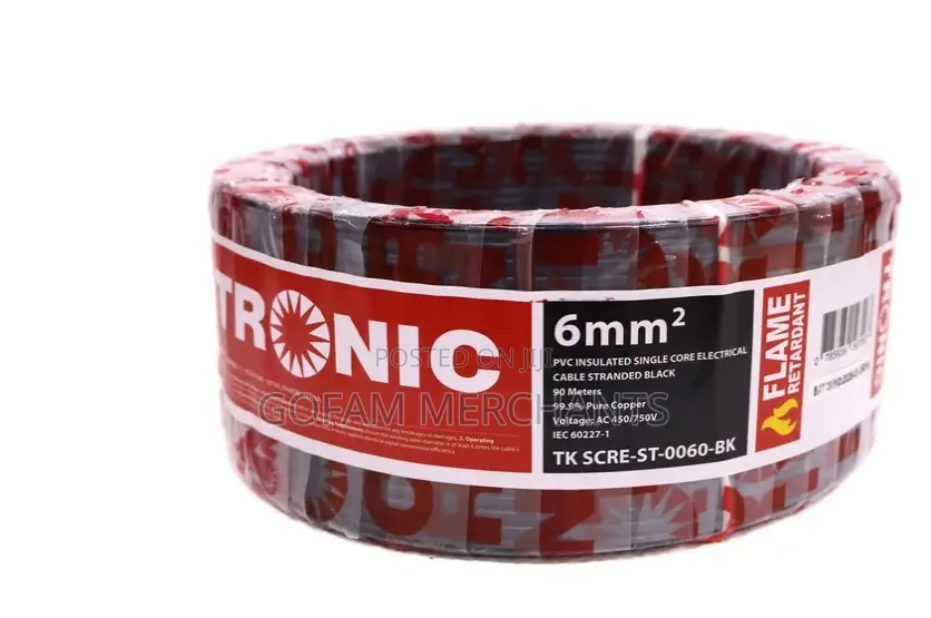 Tronic Single Core Cable 6.0mm - Red