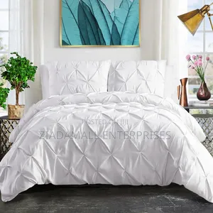 *Pinch Pleat Cross Pintuck Duvet Cover Set. Sks**