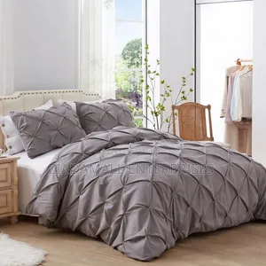 *Pinch Pleat Cross Pintuck Duvet Cover Set* Size: 6*6/6*7