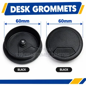 60mm Desk Cabble Grommets Black