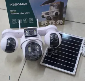 4g Sim Solar Powered CCTV Camera With Four Lens