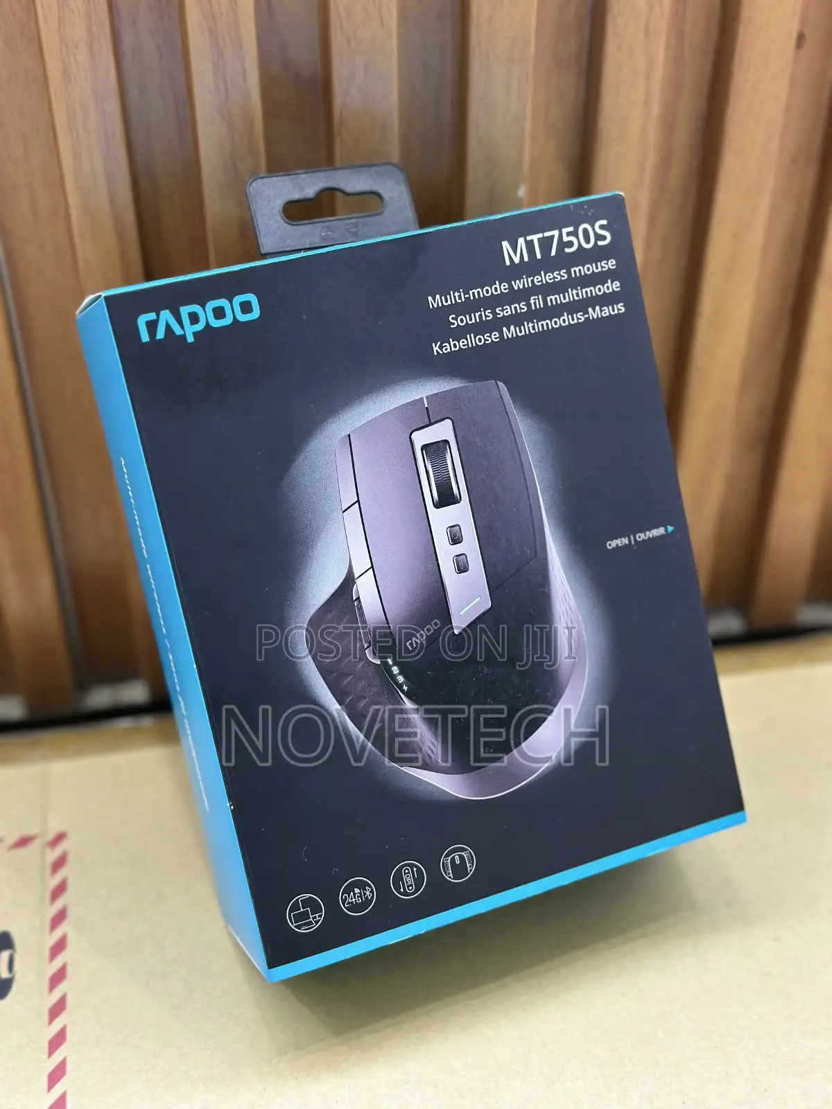 Rapoo MT750S Multi-Mode Wireless Bluetooth Rechargeable Mouse Black