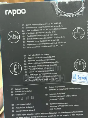 Rapoo MT750S Multi-Mode Wireless Bluetooth Rechargeable Mouse Black