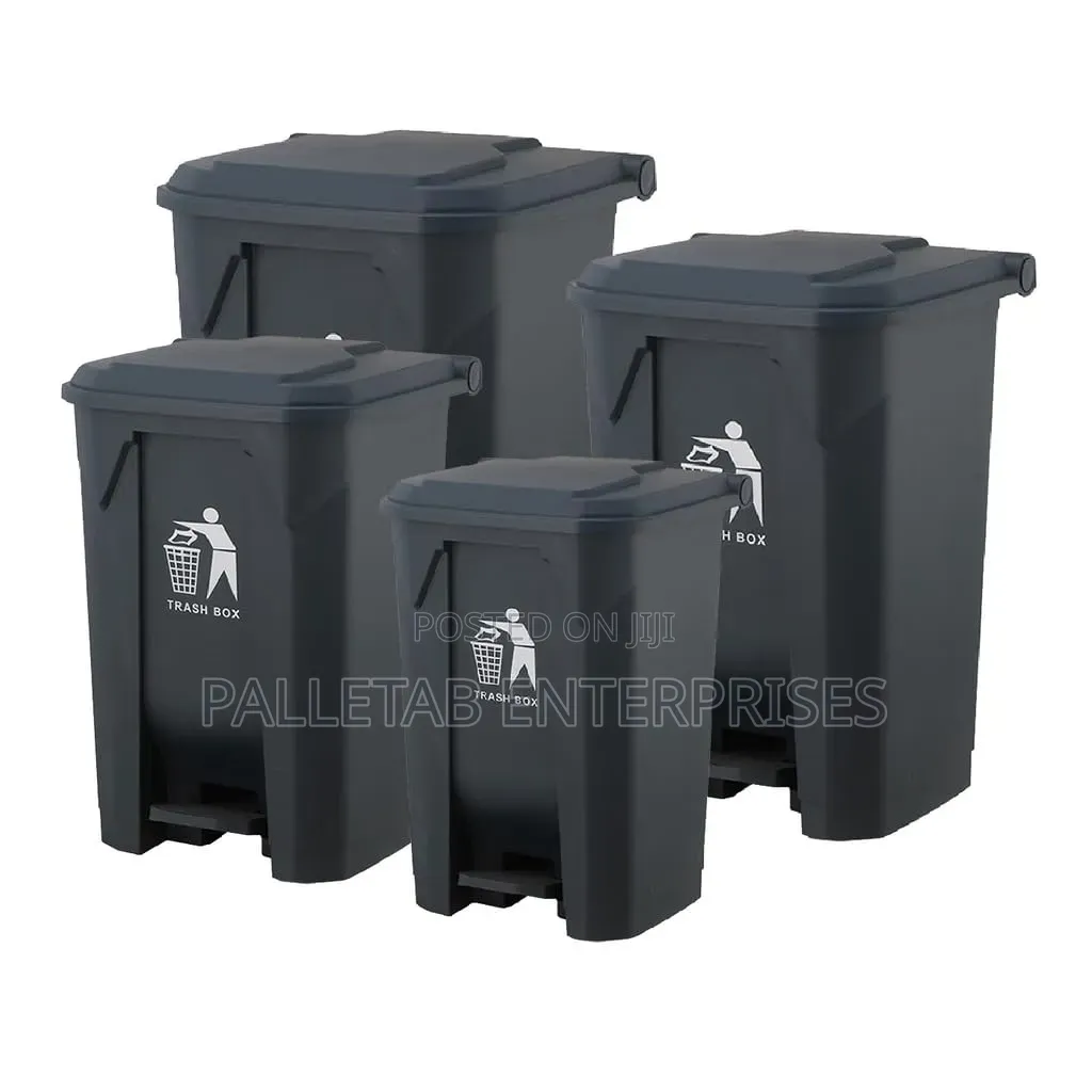 Black Pedal Bins