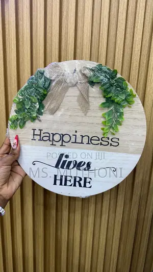 Charming Round Wooden Hanging Decor