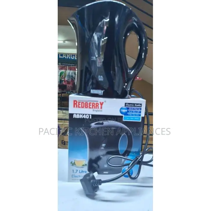 Redberry Stylish 1.7L Electric Kettle – Durable, Fast-Boiling