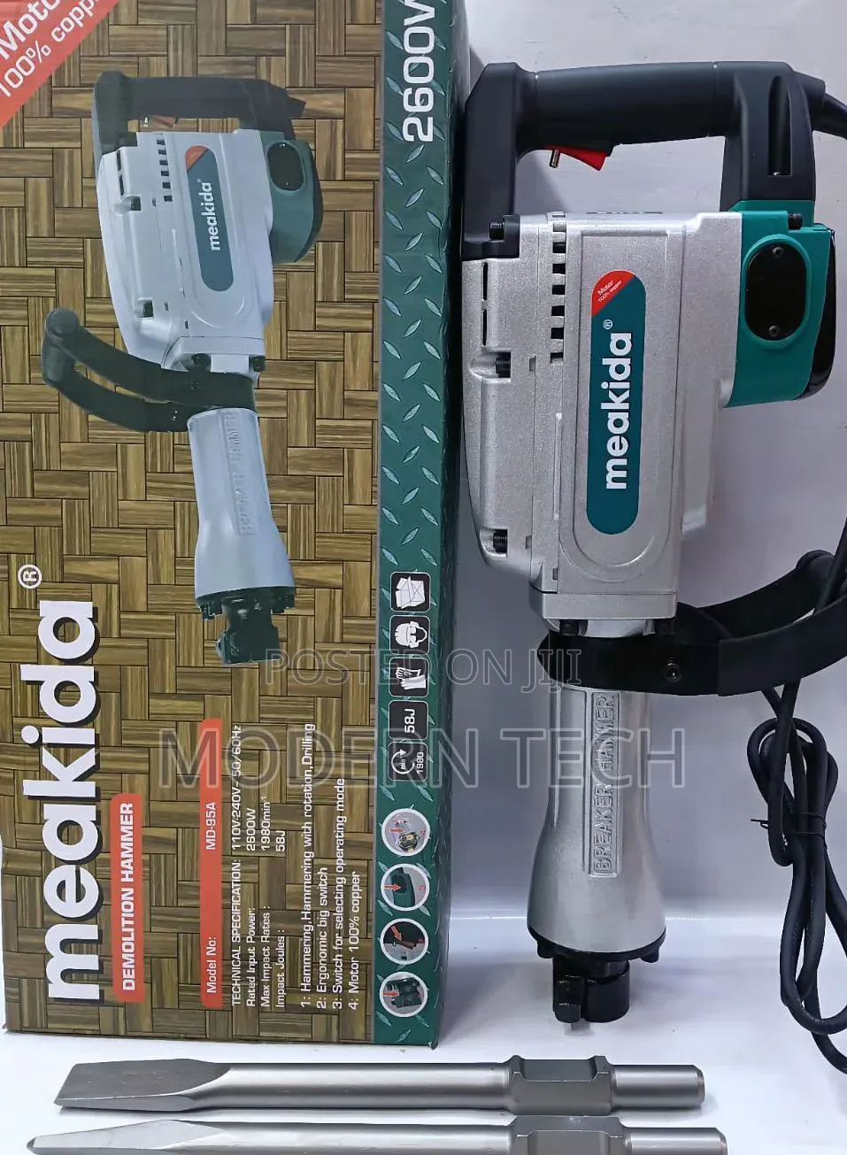 Meakida Industrial 2600W Heavy Duty Demolisher