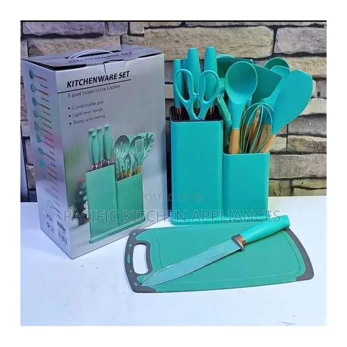 19PC Executive Silicone Spoons Blue