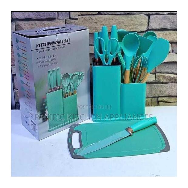 19PC Executive Silicone Spoons Blue - thumbnail 2
