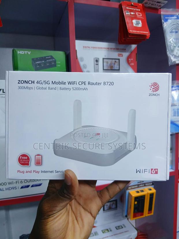 4g/5g GSM ROUTER 5200mAh Battery 300Mbps WiFi-6 2 External Antenna