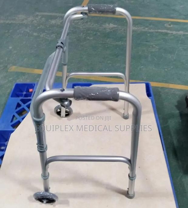 Foldable, Height Adjustable Walker With Wheels - For Smooth Movement - main view