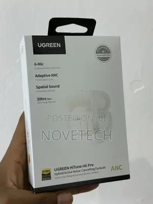 UGREEN HiTune H6 Pro Hybrid Active Noise-Cancelling Earbuds White