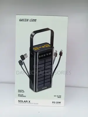 Green Lion Solar X Power Bank (30000) Mah