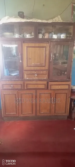 Study Wooden Carbinet With Glass Display Door