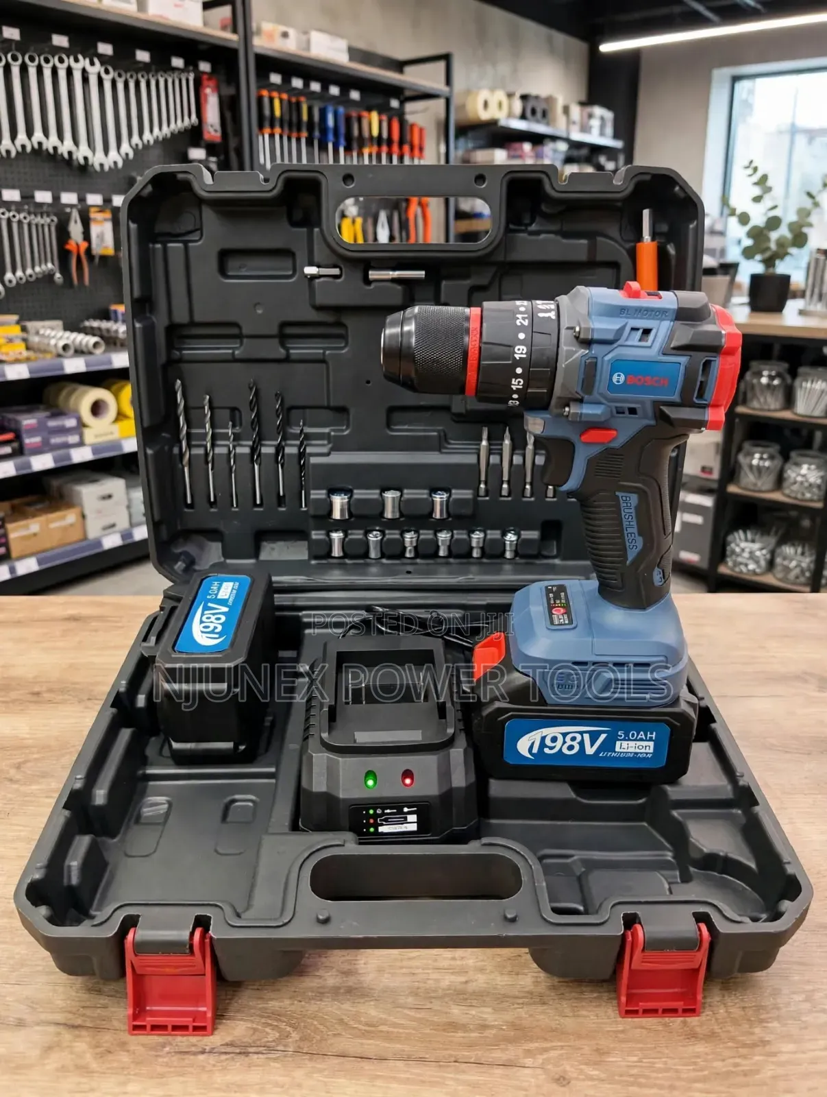 Generic Bosch 198V Brushless Cordless Drill Set,