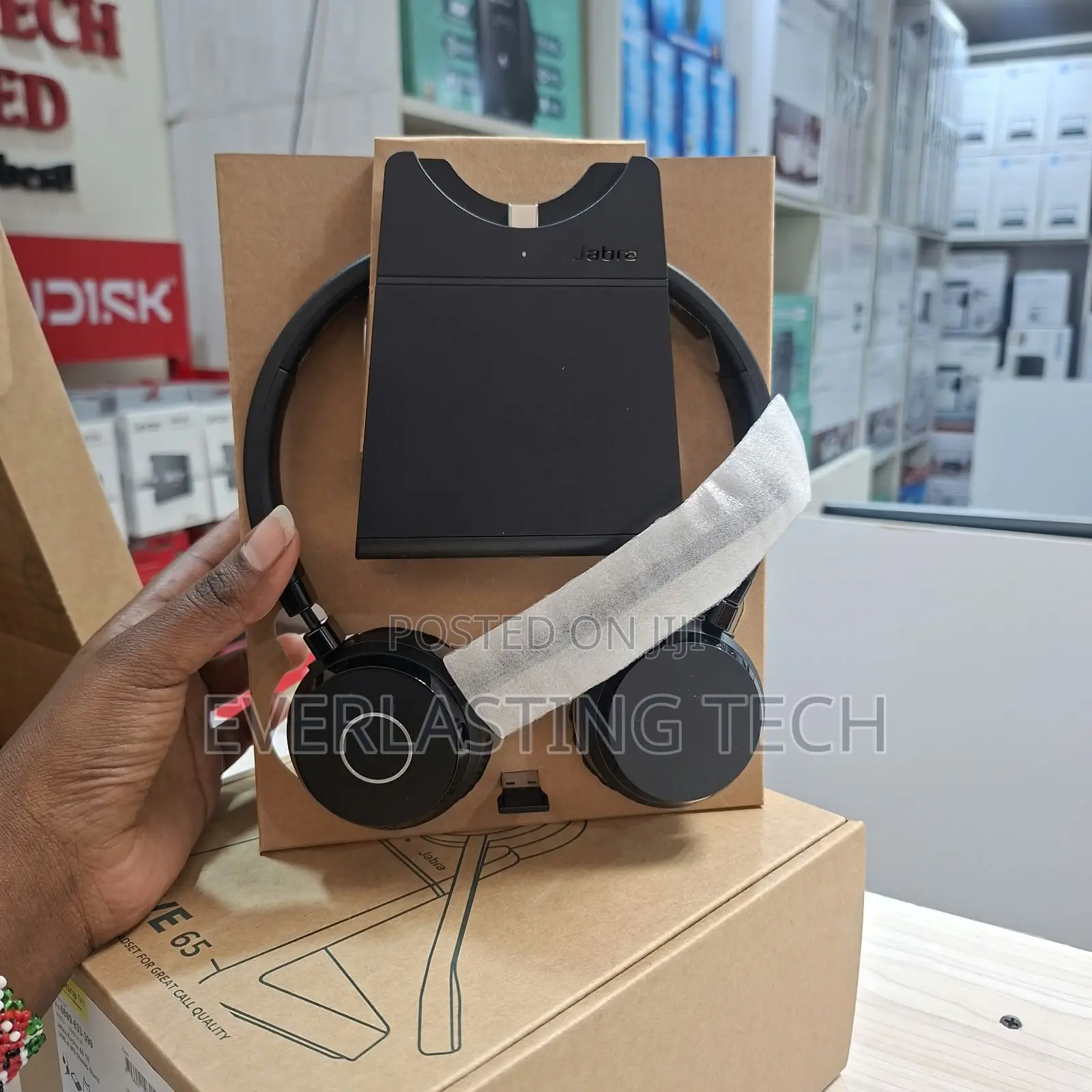 Jabra Evolve 65 MS Stereo Wireless Headset With Charging Stand