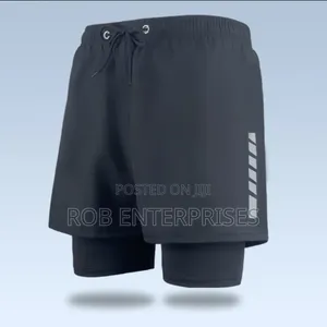Quality 2in 1 Men Gym and Exercise Shorts