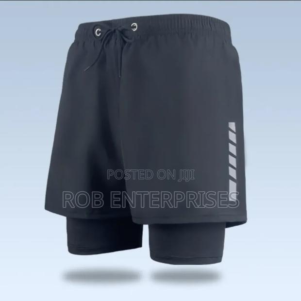 Quality 2in 1 Men Gym and Exercise Shorts