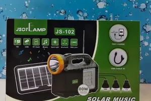 80W Solar Lighting System With Bluetooth /Portable Solar Home Lighting