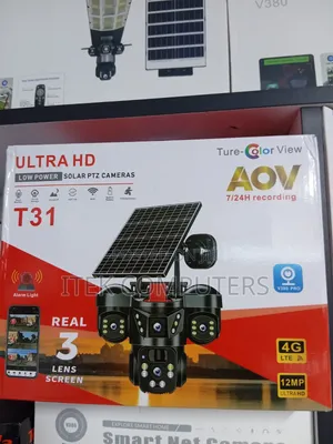 Triple Lens 4G CCTV Camera With Alarm for Smart Outdoor Security